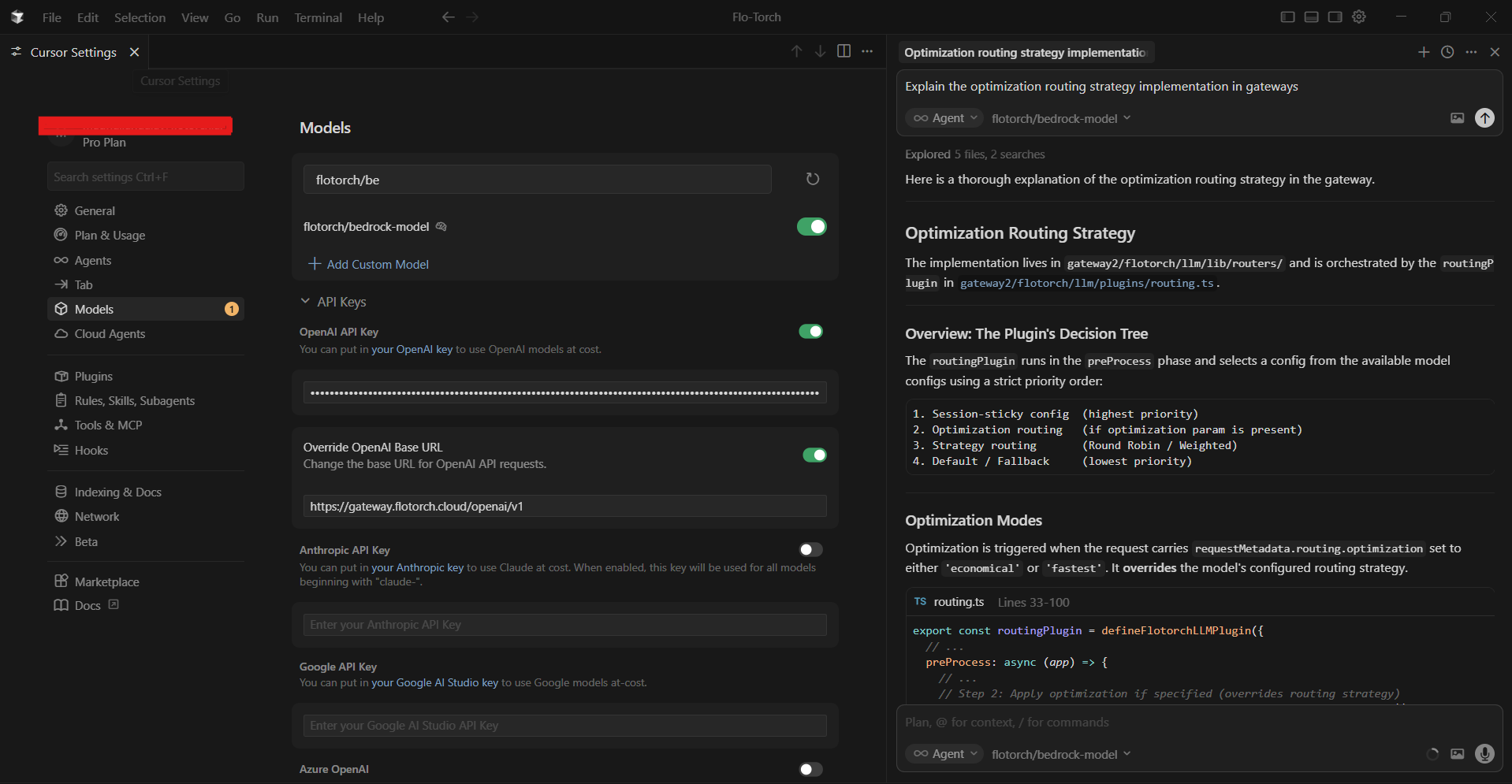 Cursor IDE FloTorch Configuration